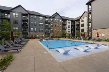 Pool with sundecks